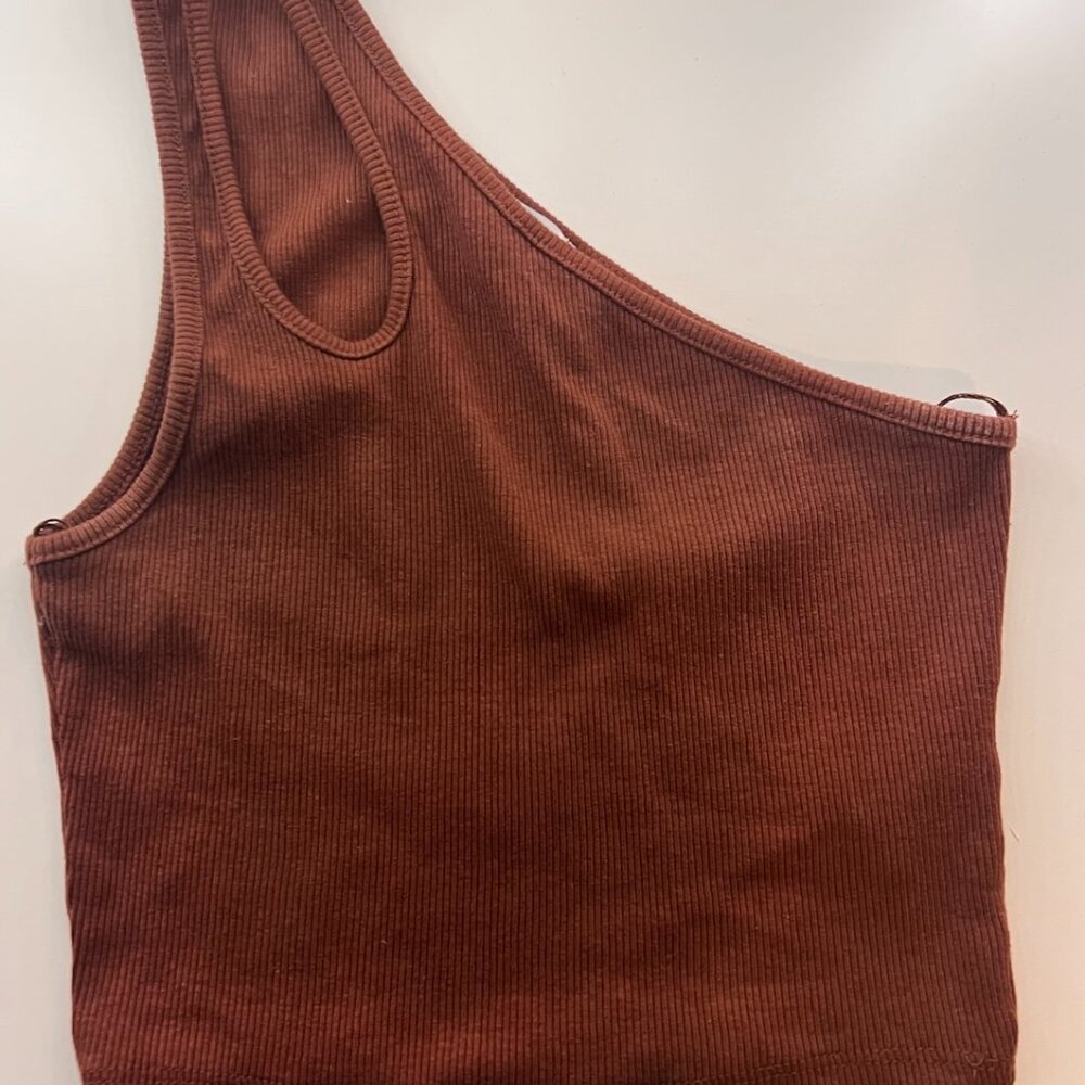 One Shoulder Crop Top